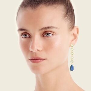 J. Crew Mixed Stone Drop Earrings Light Mint New